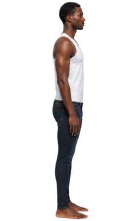 Vue de profil - Modèle homme